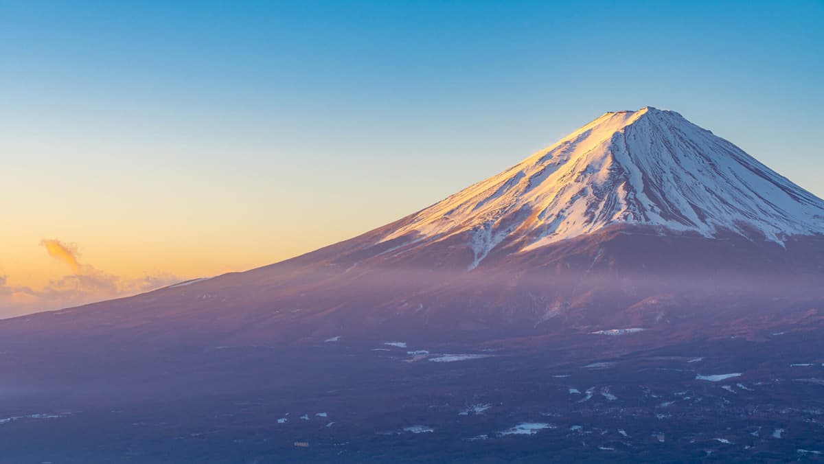 全客室から富士山が見える